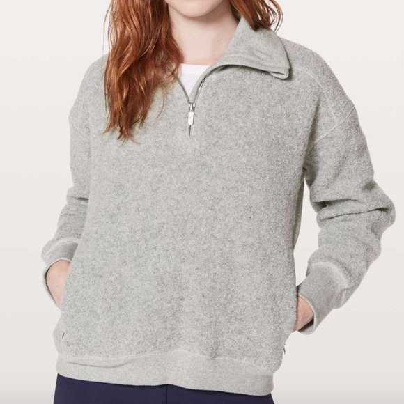 Lululemon Stand Out Sherpa 1/2 Zip Sweatshirt - Picture 5 of 7